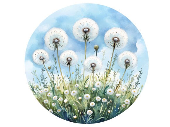 30 Round Watercolor Wildflower Clipart: A Designer's Guide to Floral Assets