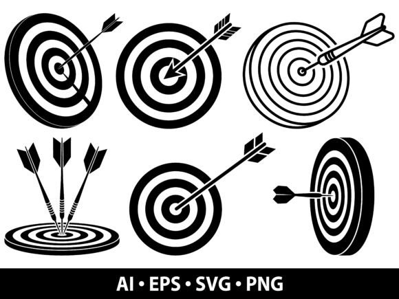 Bullseye Target SVG Bundle: Precision Graphics for Every Project