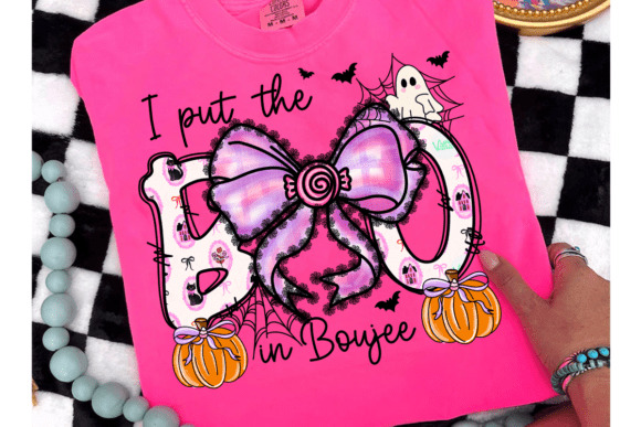 I Put Boo in Boujee Png: Lace, Luxury, and Halloween Design
