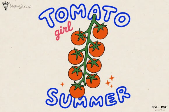 Tomato Girl Summer SVG PNG: A Fresh Take on Garden-Themed Design