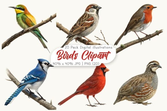 Watercolor Birds Clipart Bundle: A Designer's Flock of Possibilities