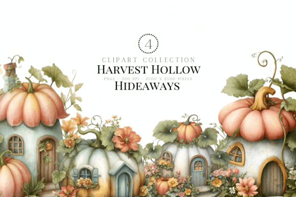 Whimsical Fall Cottage Graphics: Your Autumn Creative Toolkit